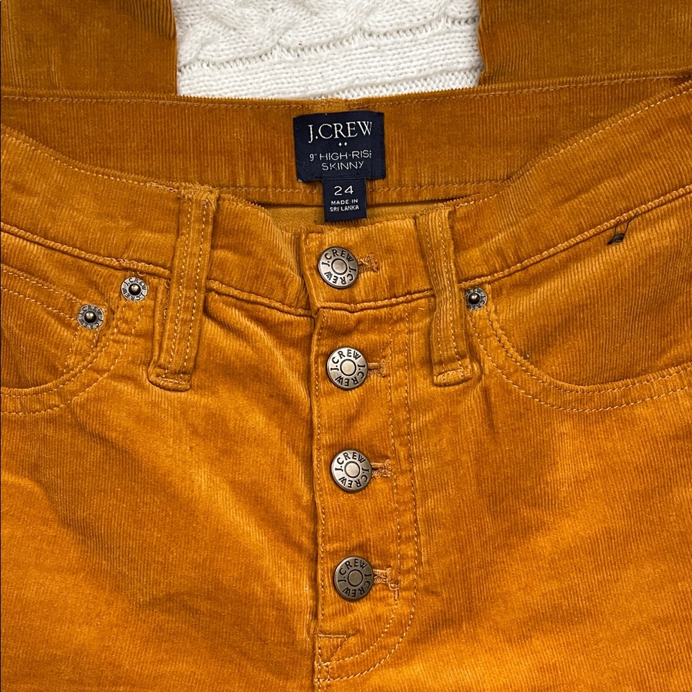 J. Crew Amber Corduroy 9” High rise Skinny - Picture 2 of 4